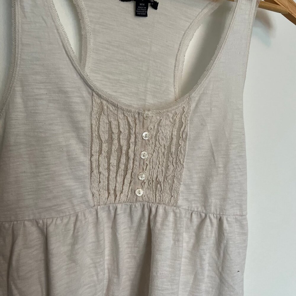 American Eagle. Soft Tank Top. Off-White Color. Size M. Womens.